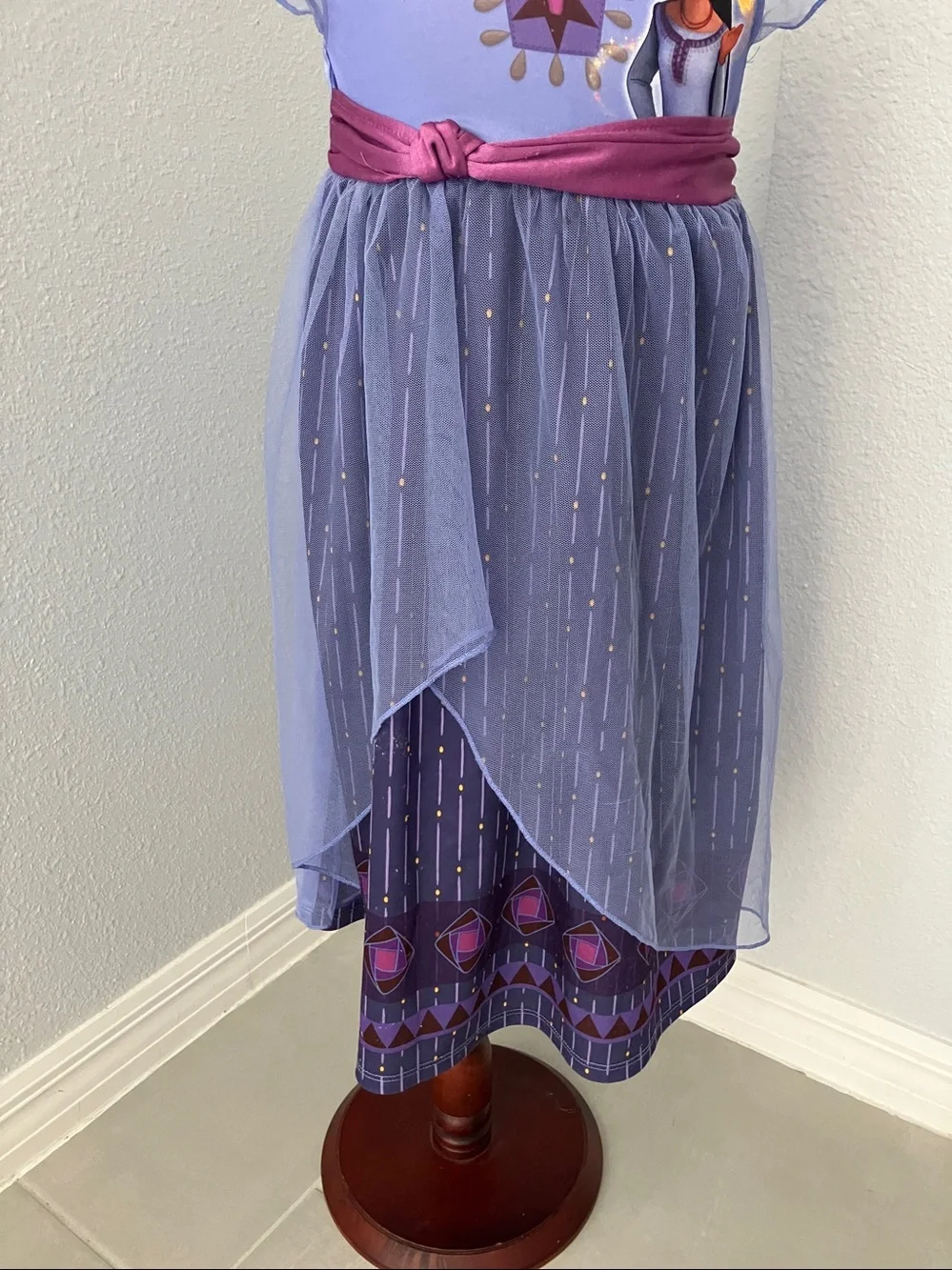 DISNEY Toddler Girls Wish Inspired Nightgown |  XS 4-5 - Picture 4 of 9